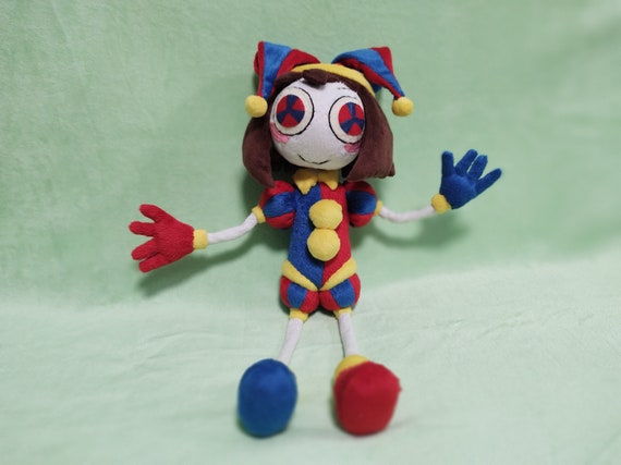 Custom Plush Pomni the Amazing Digital Circus, Toy Made From Drawing,  Commissioned Plush, Made to Order,40 Cm 