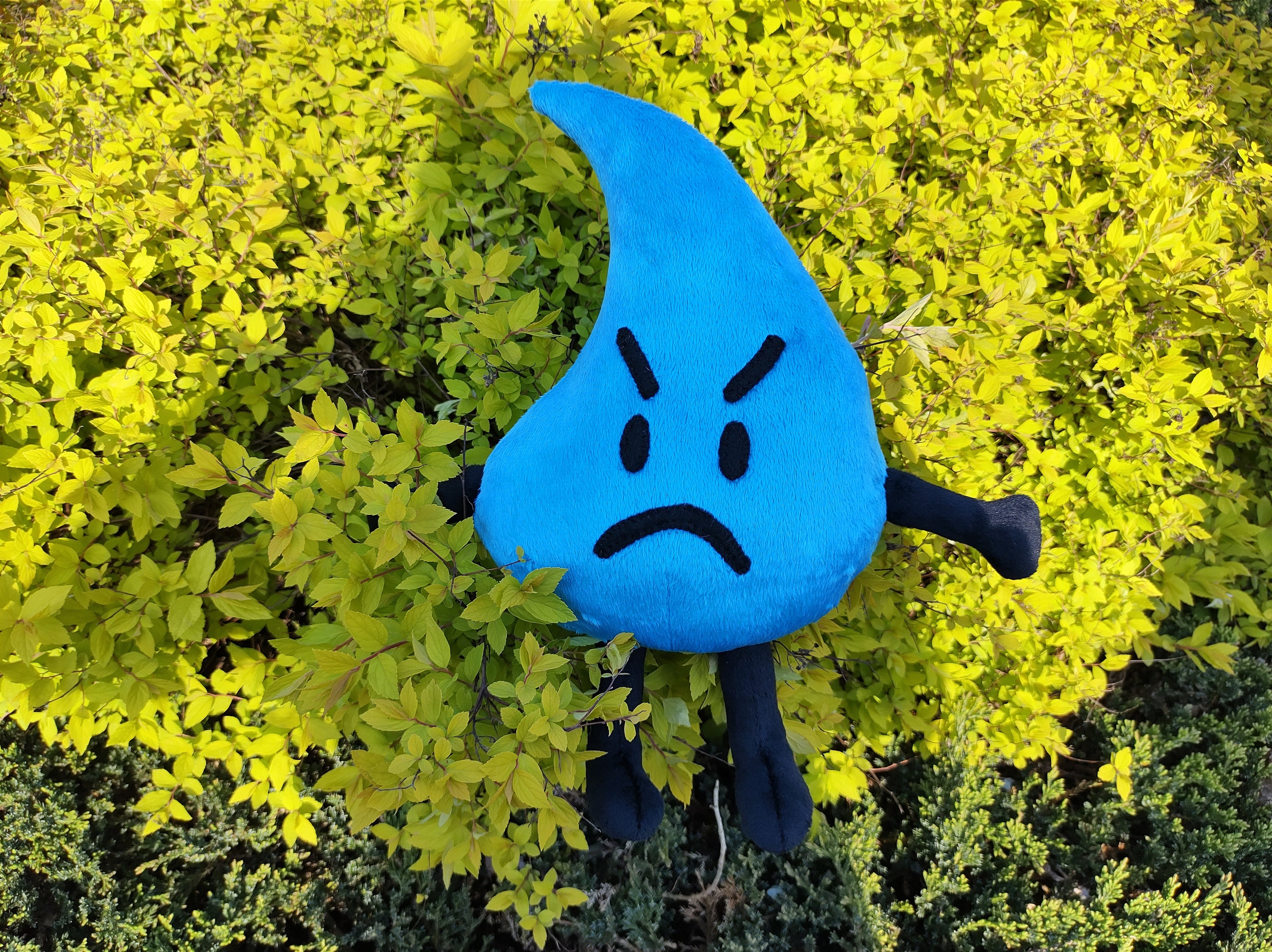 BFDI Ice Cube handmade plushie, Icy plush, Battle for Dream Island inspired