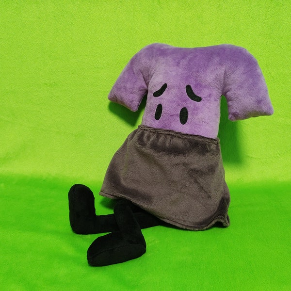 Custom plush toy inspired by Lea from Inanimate Insanity oc, Toy made from drawing
