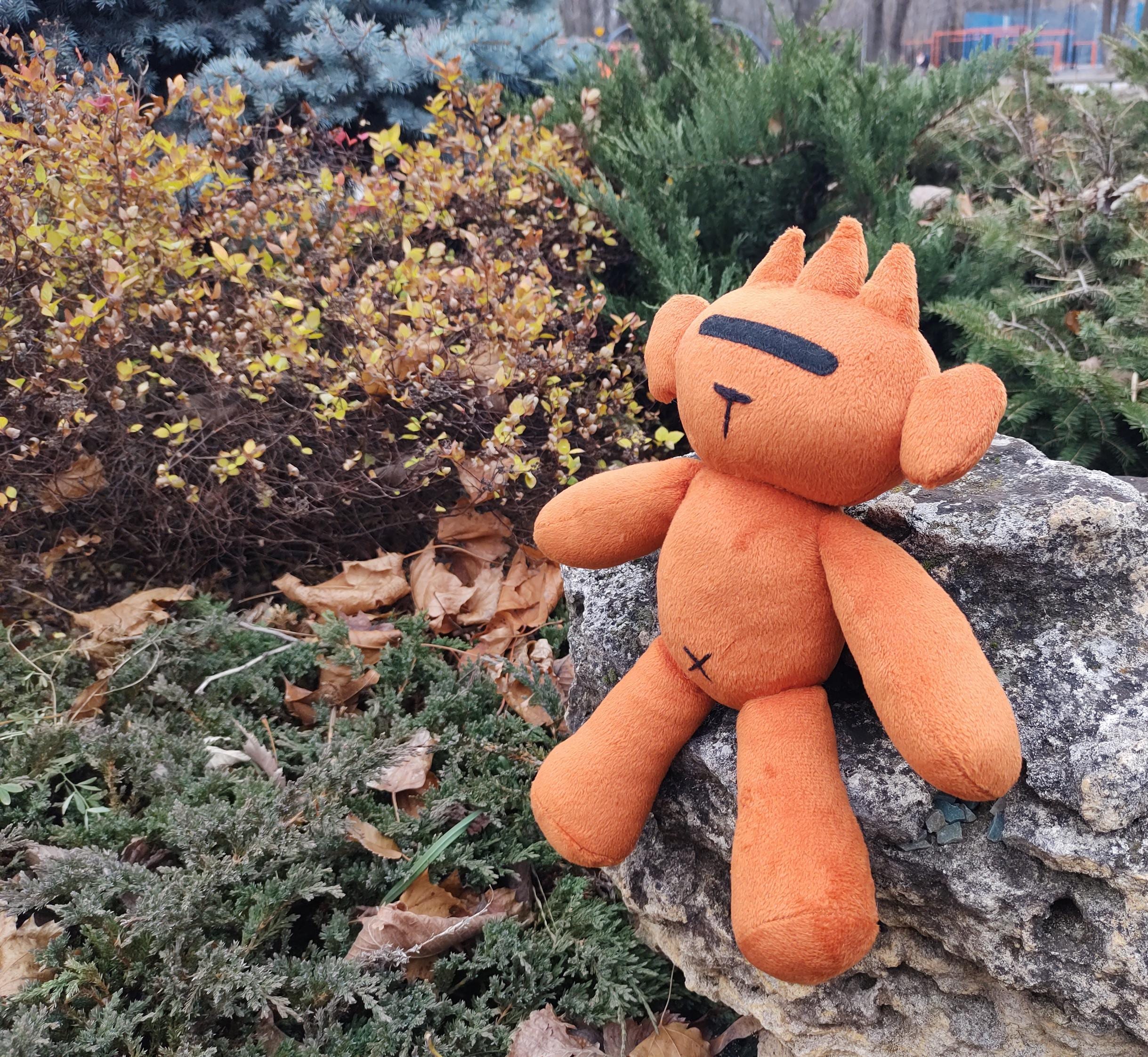 Custom plush Tomme Bear from Eddsworld inspired made to order 30 cm