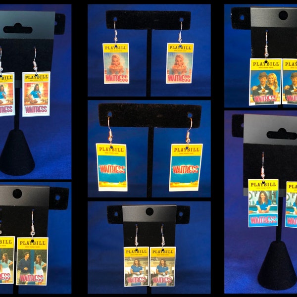 Playbill earrings - Waitress the Musical (Multiple covers available!)