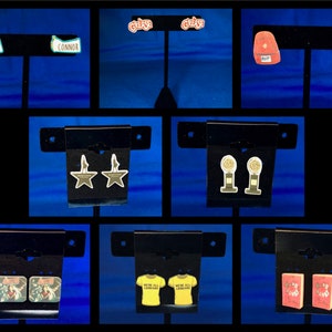 Broadway inspired earring studs 5 - Dear Evan Hansen, Grease, Be More Chill, Hamilton, Tony Awards, Bandstand, The Prom, and Mean Girls