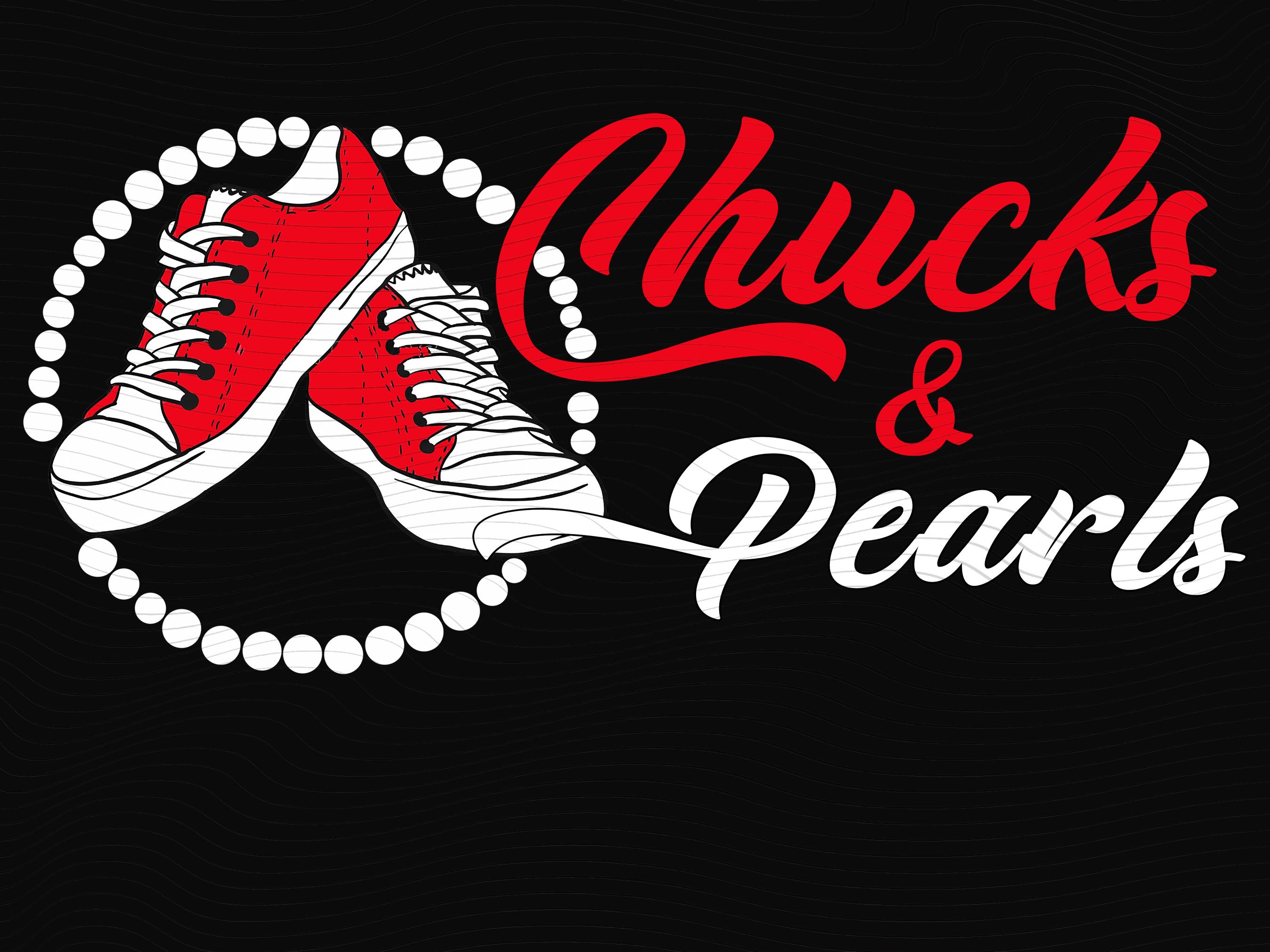Chucks and Pearls SVG png file/ Chucks and Pearls Etsy