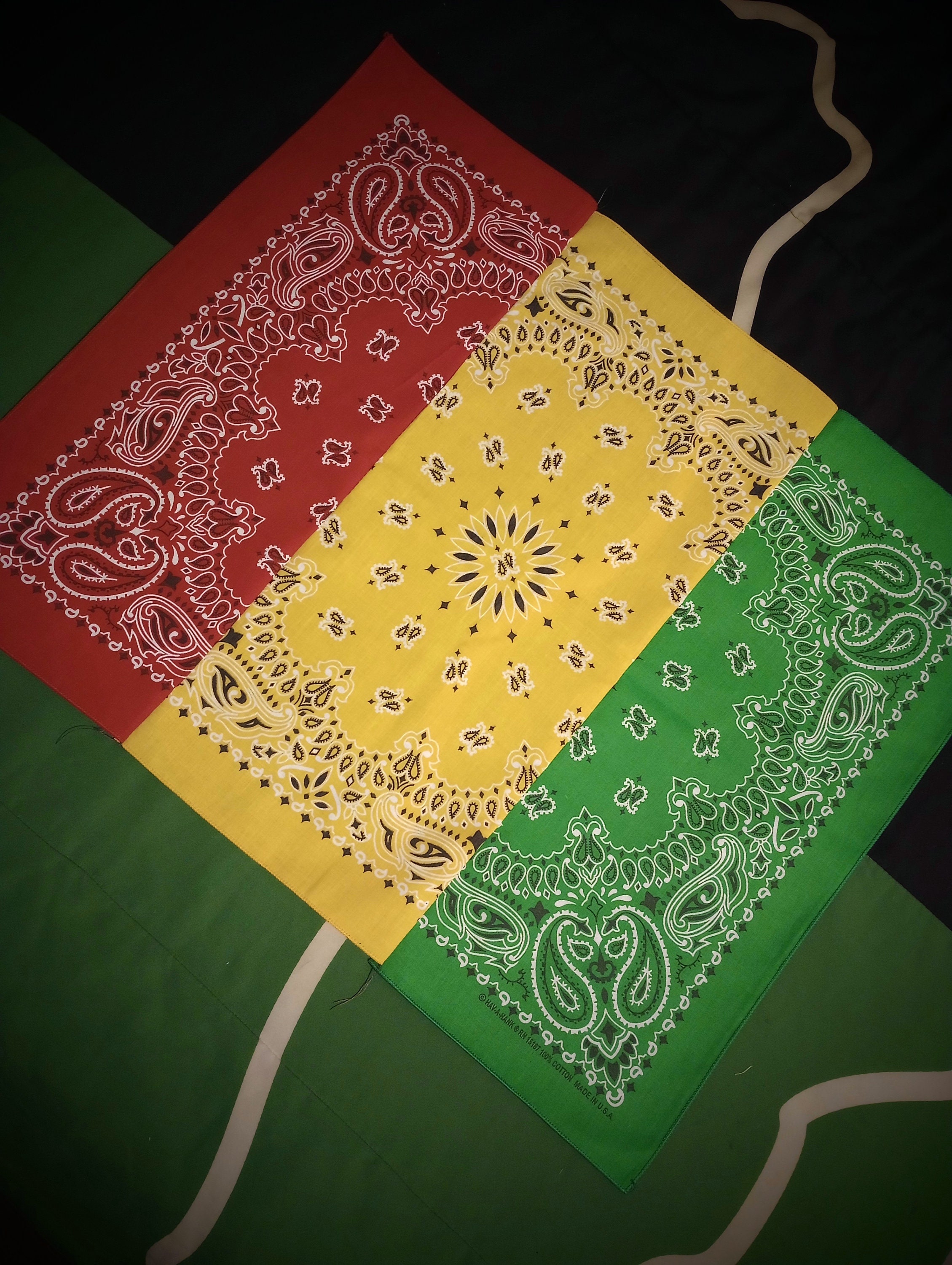 Bandana Raggae Design For the Love of Reggae Melanian Bandana - Etsy
