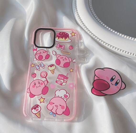 Cute Kirby Star Dream Pink Cartoon Clear Soft Bracket Tpu Etsy Ireland