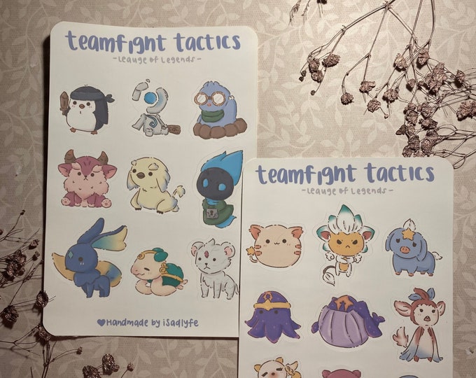 League of Legends Stickers Teamfight Tactics Little Legends - Etsy