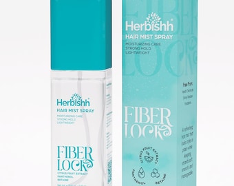 Herbishh Fiber Lock Hair Mist Setting Spray, Strong Hold Hair Fiber Spray, Non Aerosol Styling Mist, Barber Hairline Enhancement, 4.05 oz