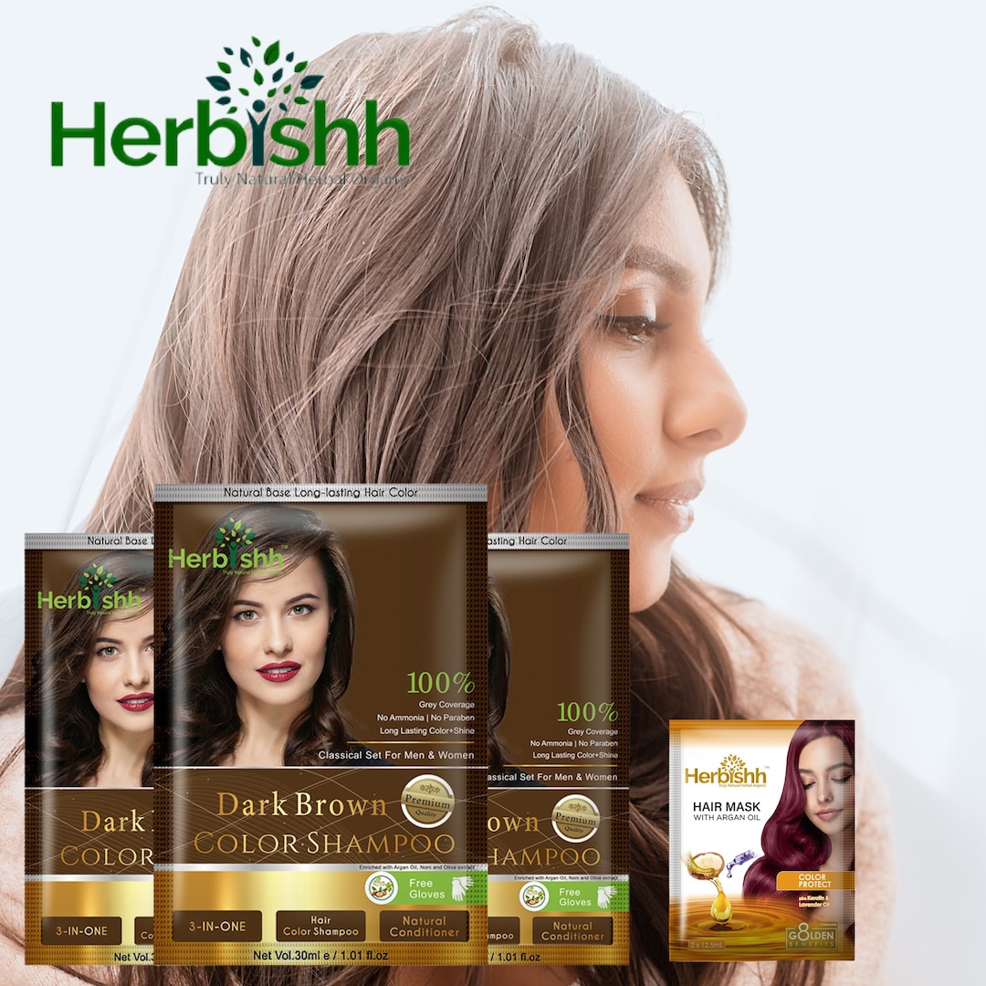 Ammonia-free Travel Size Long Lasting Hair Color Shampoo Hair Dye