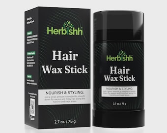 Barra de cera para el cabello Herbishh / Control del encrespamiento, peinado liso para hombres y mujeres