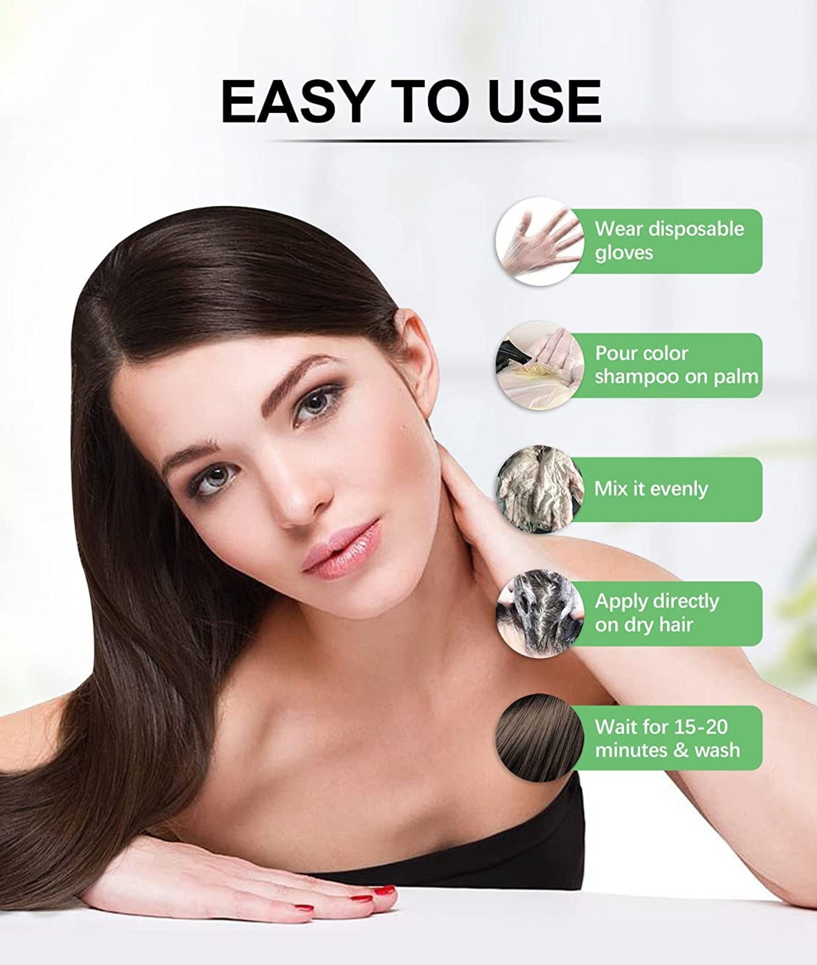 Energy Dark Brown Color Shampoo 400Ml main image 1