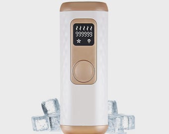 Urządzenie do depilacji IPL Herbishh: chłodzenie lodem, 999999 błysków, bezbolesne usuwanie włosów z twarzy i ciała