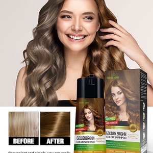 400ml Ppd Free Natural Hair Dye Long Lasting & Diy Permanent Hair Color Shampoo image 5