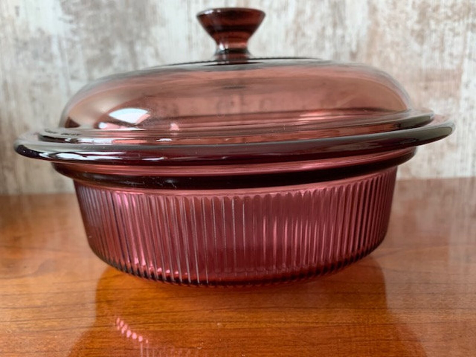Vintage Visions Cranberry Corningware/Pyrex cookware 750 ml Etsy