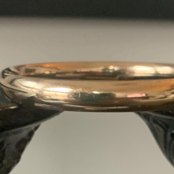 Vintage M. H. & Co. Gold Filled Hinged Bangle Bracelet Classic 90