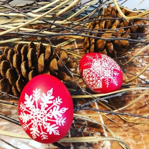 Personalized Pysanky Egg: Hand-Dyed Decoration