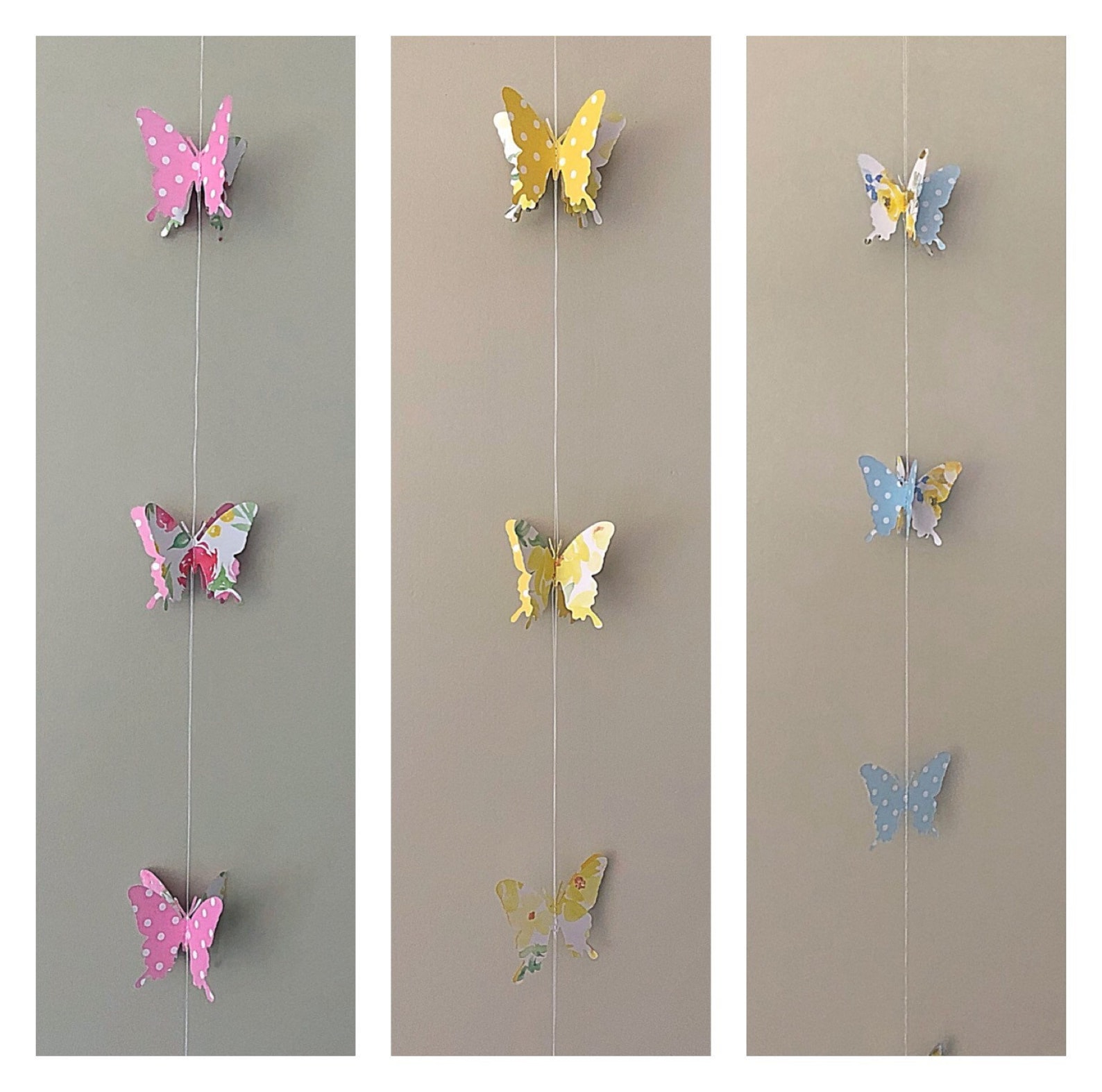 Butterfly garland 3D garland wedding decor photo shot Etsy