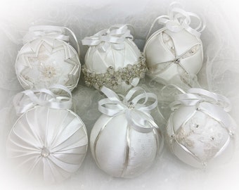 christmas ornaments made from wedding dress Wedding Dress Made Into Guardian Angel Ornaments