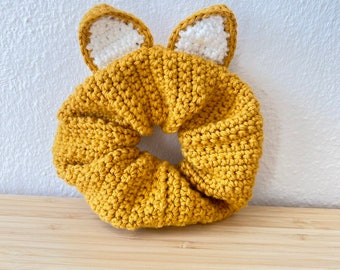 Crochet Fox Scrunchie | Crochet Easy Scrunchie PATTERN | Crochet Fox Scrunchie | Beginner Crochet Tutorial | Crochet Hair Tie Pattern