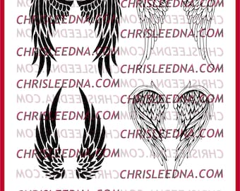 Angel Wings SVG files for cricut, tshirt, clothing, custom, gift, personalized, digital file, sign, print, svg, stickers, fall, decor, art