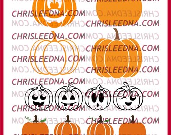 Pumpkin bundle  | SVG files for cricut, tshirt, clothing, custom, gift, logo, personalized, svg files, digital file, sign, print, Halloween