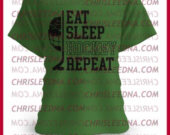 Eat, Sleep, Hockey  | SVG, SVG files for cricut, tshirt, clothing, custom, gift, logo, personalized, svg files, digital file, sign, print
