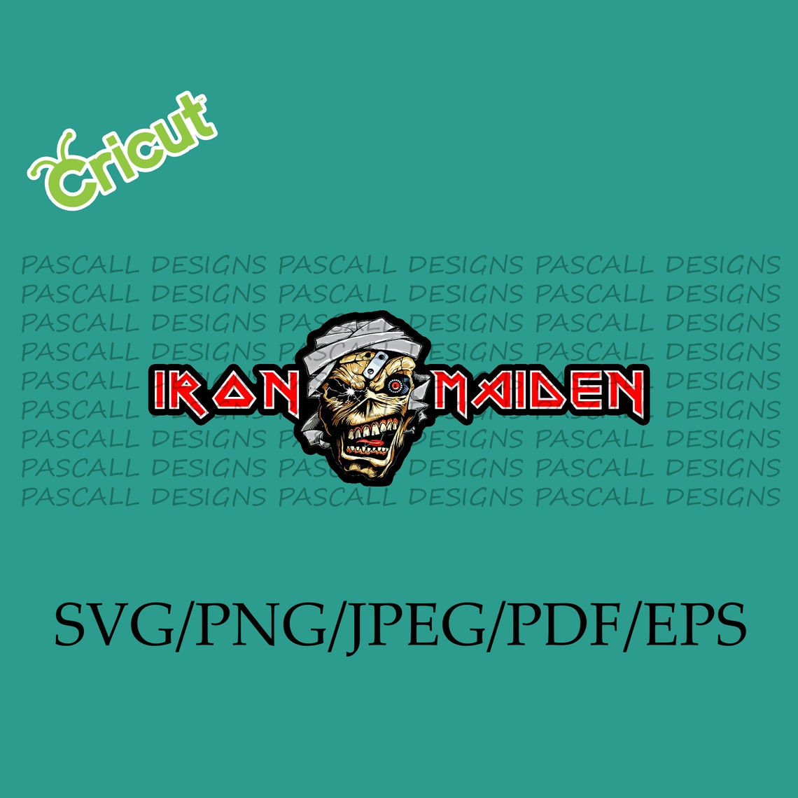 Iron Maiden printable stickerCRICUTheavy metaldigital | Etsy