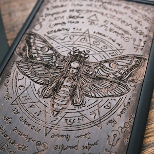 Witchcraft Moth, Wood Case for iPhone, Samsung and Google Pixel, Personalizable