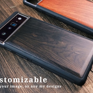 Custodia in legno personalizzabile per iPhone, Samsung e Google Pixel, Immagine da incidere. Crea la tua opera d'arte