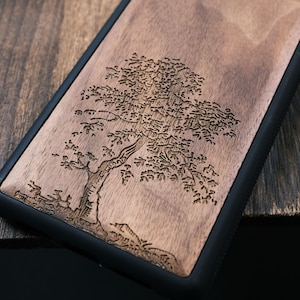 Deciduous Tree, Wood Case for iPhone, Samsung Galaxy and Google Pixel Phones, Personalizable