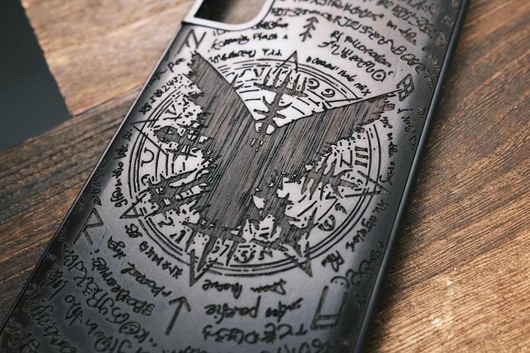 The Witchcraft of Vegvisir viking Amulet, Wood Case for Iphone, Samsung ...