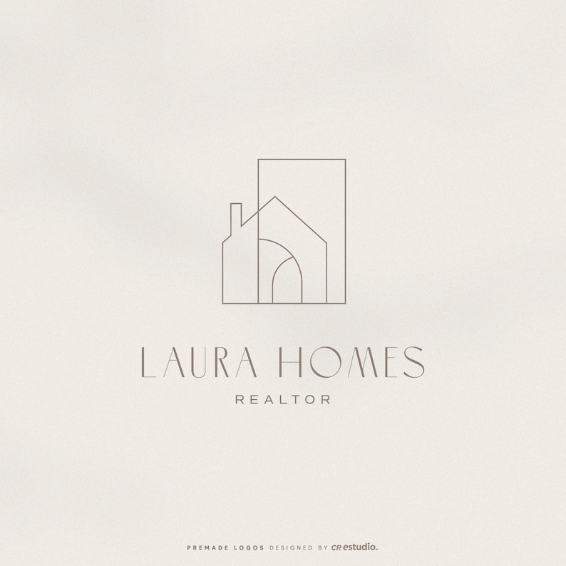 Premade Realtor Logo Set | Elegant Minimalist Design | Real Estate Logo ...