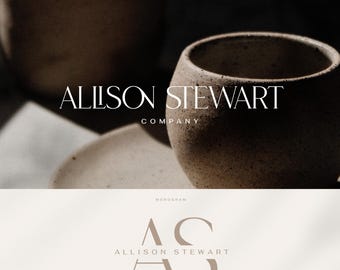 Minimalist Monogram Logo Design, Photography Business Branding (Digital), Premade Elegant logo, Luxury logo