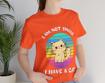 Cat Lover Unisex Tee - Cute Cat Mom and Dad Gift Shirt, Pet Owner Animal Lover Top, Kitty Kitten Graphic T-Shirt, Feline Fan Apparel, Meow