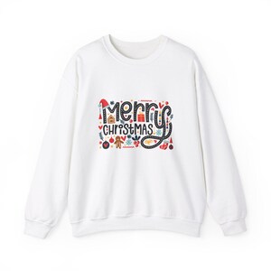 Christmas Sweatshirt, Holiday Crewneck Jumper, Festive Pullover, Xmas Sweater, Winter Apparel, Cozy Christmas Gift, Cute Sweatshirt