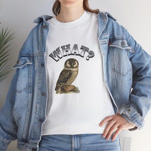 Funny Owl Shirt - Owl Shirt Unisex Tee, Animal Lover Gift, Bird Graphic Tee, Cute Owl T-Shirt, Nature Lover Apparel