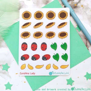 Sonnenblumen Planer Sticker