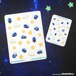 Space Hummel Planer Sticker - Süße Journal Aufkleber