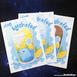 Stay Hydrated Slime - Limo/Wasser/Cola - Print - A6 - Matt