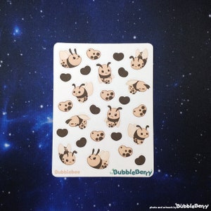 Bubbletea Hummeln Planer Sticker - Süße Journal Aufkleber