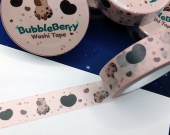 Washi Tape - Bubbletea Capybara- 10m x 15mm - 1 Rolle