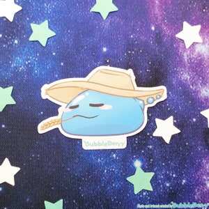 Farmer Slime Vinyl Sticker - Matt softtouch Laminiert