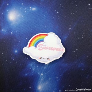 Safespace Vinyl Sticker - matt softouch laminiert