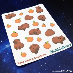 Capybara Planer Sticker - Süße Journal Aufkleber