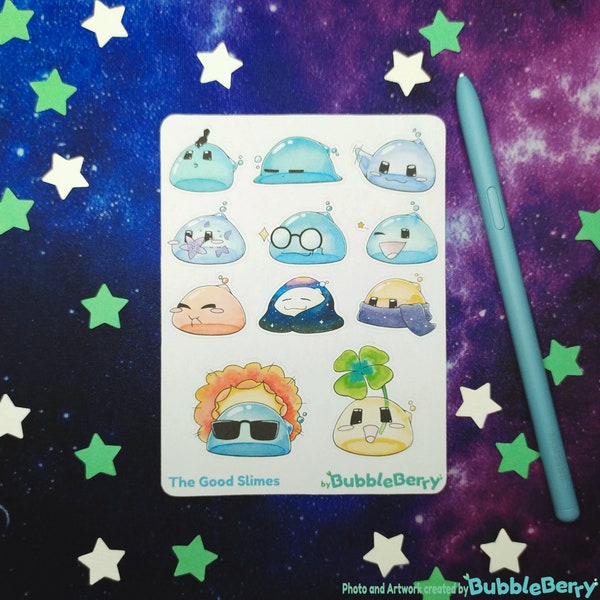 Slime planner stickers
