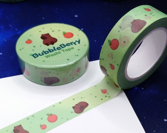 Washi Tape - Capybara- 10m x 15mm - 1 Rolle