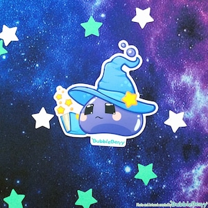 Magier Slime Vinyl Sticker - Matt softtouch Laminiert