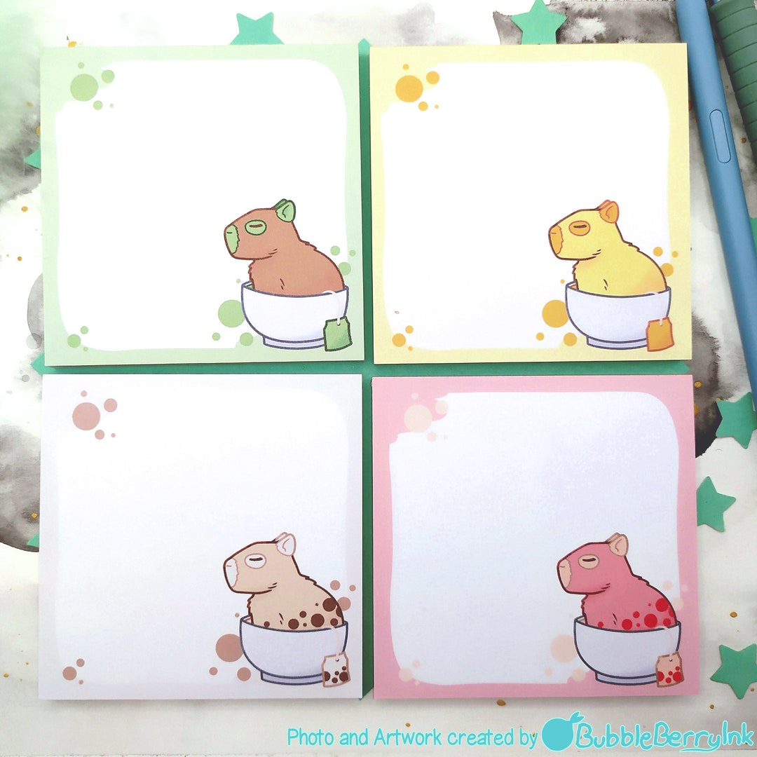 50 Sheets of Capybara Notepad 8 X 8 Cm - Etsy