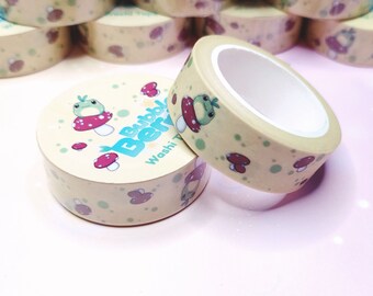 Süßes Washi Tape - Pilz Froggo - 10m x 1,5cm - 1 Rolle