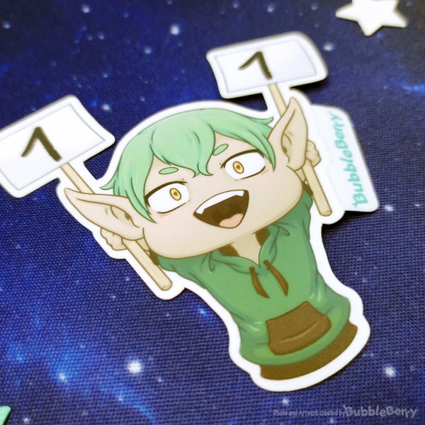 1 1 Elf Vinyl Sticker - Matt Laminiert