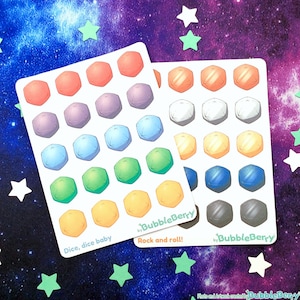 Bunte W20 Sticker zum selbst beschriften